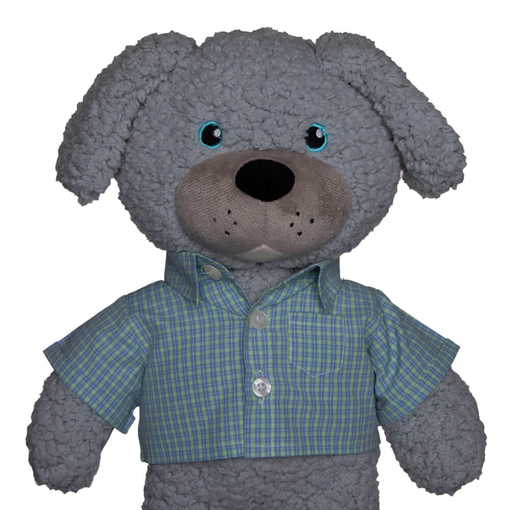 خرید بلوز عروسک چهارخونه سبز