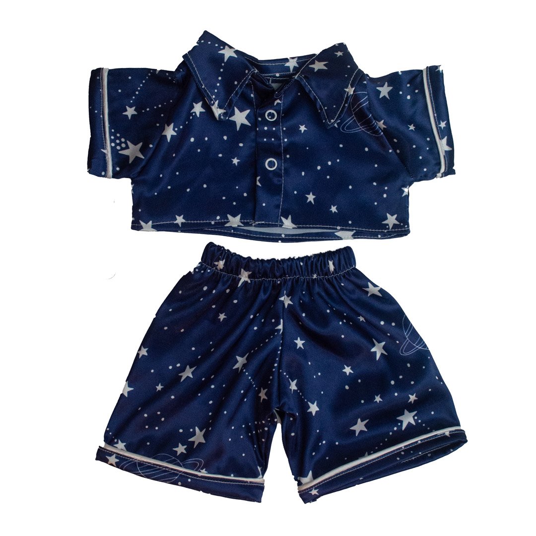 لباس خواب سورمه ای ستاره دار