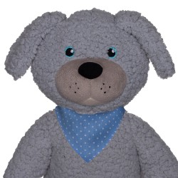 خرید دستمال گردن عروسک طرح خالدار آبی